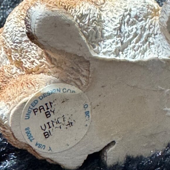 Vintage United Design Ceramic Rabbit Figurine Baby Bunnies Collectible Easter - Picture 5 of 6